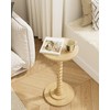 Masupu Round Side Table, Small End Table for Small Spaces,