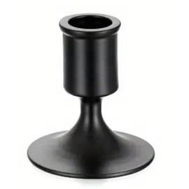FYting 4 Stück KerzenstäNder,Stabkerzenständer,KerzenstäNder Schwarz,Stabkerzenhalter,Deko Wohnzimmer,Rock Weinglas Kerzenhalter für Stick Kerze, Weihnachten, Party, Esstisch (Schwarz)