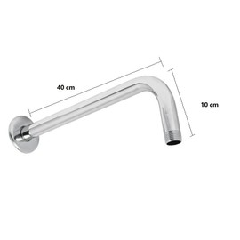 Brazo de Regadera y Tubo de Acero Inoxidable, Innovación Excepcional para Ducha, Productos para el Baño, 40cm