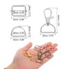 sourcing map 50 Pcs Key Chain Swivel Hook Set, Keychain