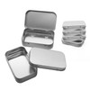 YSDYY 4 Pieces Metal Storage Box With Lid, Frosted Rectangular