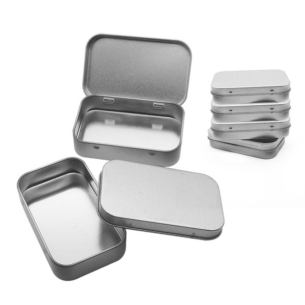 YSDYY 4 Pieces Metal Storage Box With Lid, Frosted Rectangular