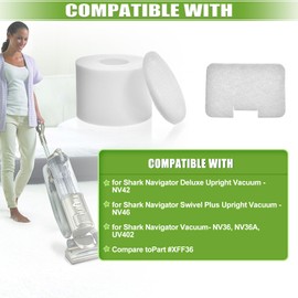 Anicell 6 Pack Filters Replacement for Shark Navigator Deluxe NV42, NV4226, NV46, NV44, NV4626, UV402, NV36 Upright Vacuum, Filter Part #XFF36