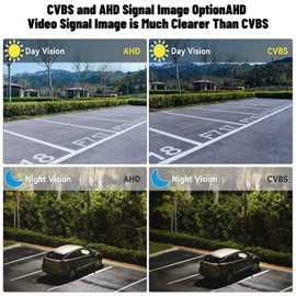 Hikity 2023 Neueste AHD Auto Rückfahrkamera Kamera Auto mit HD Nachtsicht 118° Weitwinkel IP67 wasserdichte Auto Rückfahrkamera für Autos LKW Wohnwagen Bus 12V