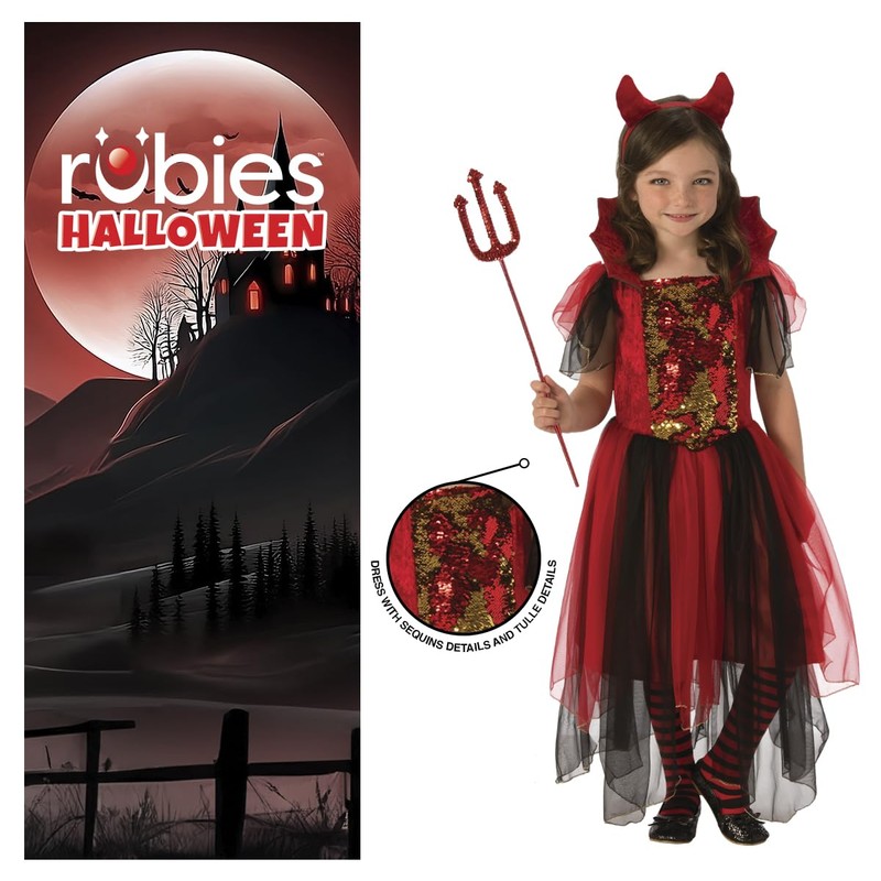 Haunted House – Costume Diablesa Magica Inf, Multi-Colour (Rubies 641102-M)