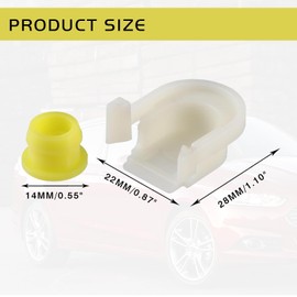 Transmission Shifter Cable Bushing Kit +Cap for Ford Edge/Fusion/Escape/Transit Connect/C-Max 2013-2021 - Replaces KV6Z-7K340-A & DG9Z-7S004-A