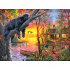 RoseArt Abraham Hunter Jigsaw Puzzle 1000pc Sleepy
