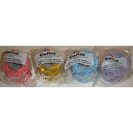 Coflex Andover Cohesive Flexible Elastic Latex Bandage Compression Self Adherent Wrap 1" x5Yds Smiley Face Bright Color Pack 8/Pack Neon Pink Yellow Blue for Kids Children Pets Cats Dogs 3100SC