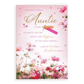 Avant Garde Studios Birthday Card Auntie - 9 x 6 inches