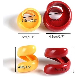 Red and Yellow Manual Fancy Sausage Cutter Barbecue Hot Dogs Gadget Cutting Kitchen Vegetable Cutter Tools Auxiliary Slicer Fruit Practical and Deft Kitchen Utensils and Gadgets Kitchen and Dining