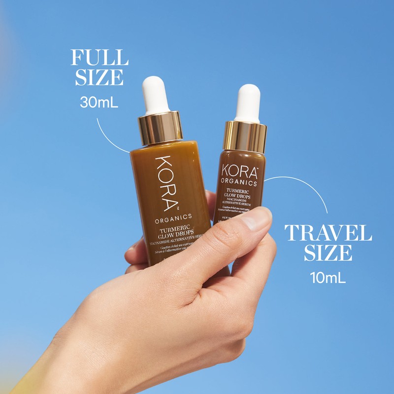 KORA Organics Turmeric Glow Drops Niacinamide Alternative Serum 10ml