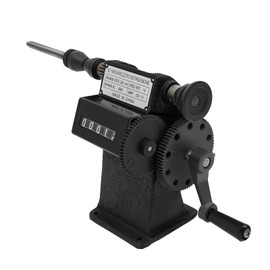 Dual Purpose Manual Coil Winder, Metal Coil Winding Machine for Motor/Spring Winding, Count Range 0-99999