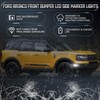 POPMOTORZ Ford Bronco White LED Side Marker Lights Assembly for
