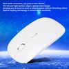 Wireless Mouse 2.4G Dual Mode 1200DPI Sensitive Slim White Laptop