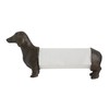 Creative Co-Op Antiqued Bronze Dachshund Dog Paper Towel Holder