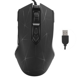 AJAZZ Wired Mouse USB RGB Desktop Laptop Gaming Adjustable DPI Computer Accessories AJ52AJ52 Star Black