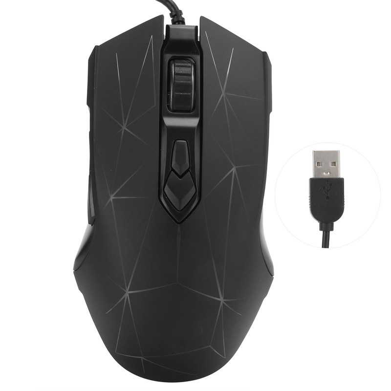 AJAZZ Wired Mouse USB RGB Desktop Laptop Gaming Adjustable DPI