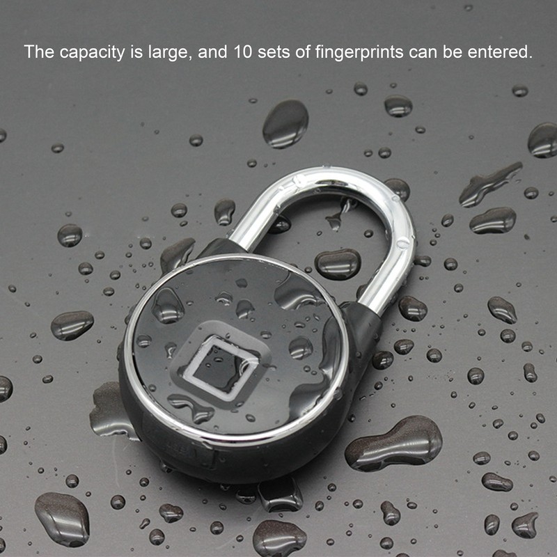 Bluetooth Fingerprint Padlock with Capacitive Touching Sensor for Home Cabinets