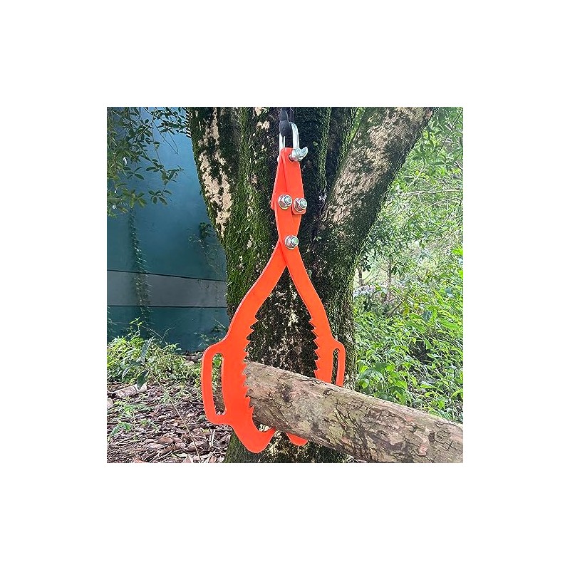 2 Serrated Claw Hook,Log Lifting Tongs, Heavy Duty Grapple Timber