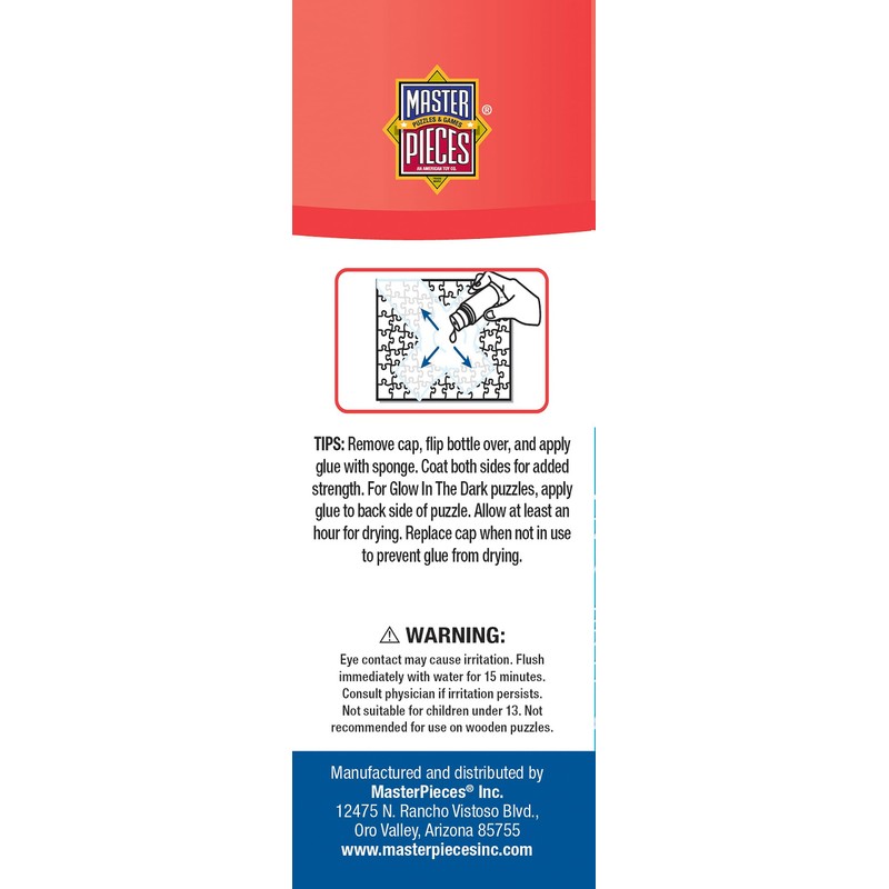 MasterPieces Puzzle Accessories - 5oz Glue with Sponge Applicator