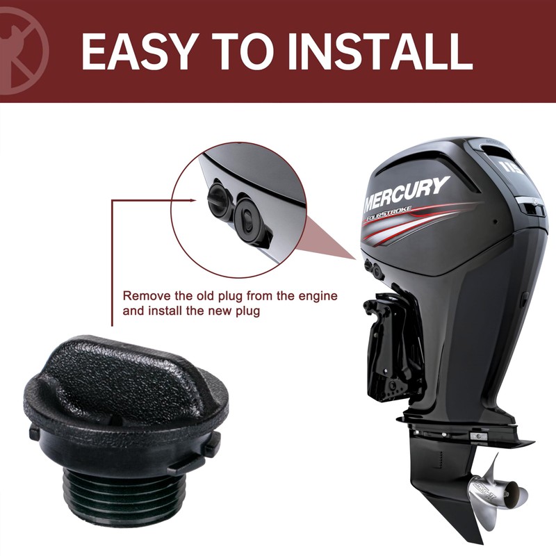 ZTTM 22-888958001 Boat Engine Plug Outboard Flush Plug for Mercury