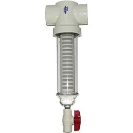 24 Mesh Rusco/Vu-Flow 1.5 Inch PVC Slip Fit 50 GPM Spin Down Sand Separator/Sediment Water Filter System