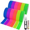 12 Pack UV Blacklight Reactive 6 Color Fluorescent Cloth Neon