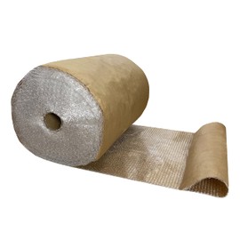 Bubble Cushioning Protective Packaging, kraft paper (125' Length x 24" Wide)