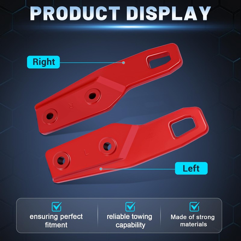 Rear Tow Hooks Compatible with Toyota Tacoma 2024 2025 2026
