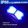 12V Led Blue Lights 210 Degree Wide Angle Waterproof Aluminum,