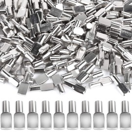 FANDAMEI 200 PCS 5mm Shelf Pins, Shelf Pegs, Metal Nickel Shelf Pins, Shelf Support Pegs, Cabinet Shelf Pegs, Shelf Pegs for Shelves, Shelf Pins 5mm, Spoon Shaped Cabinet Support Pegs Holder