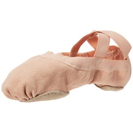 Bloch Dance Women's Synchrony Split Sole Stretch Canvas Ballet Slipper/Shoe, Pink, 8