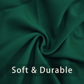 Valance Curtain 16 inches Long Living Room Darkening Grommet Top Triple Weave Window Curtain Valance Bedroom 1 Panel Green