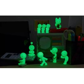 12pc Smiski Hippers Decorative Glow In The Dark Series Mini Figures Random Blind