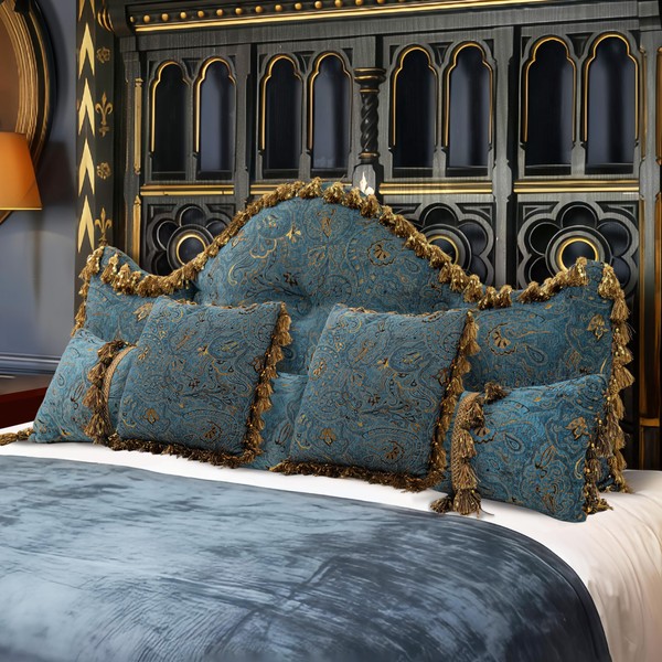 Rucener Queen Size 4 Set Decorative Pillows for Bed Include