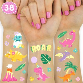 xo, Fetti Dinosaur Tattoos - 38 styles | Birthday Party Supplies, Dinosaur Party Favors, T-rex Decorations