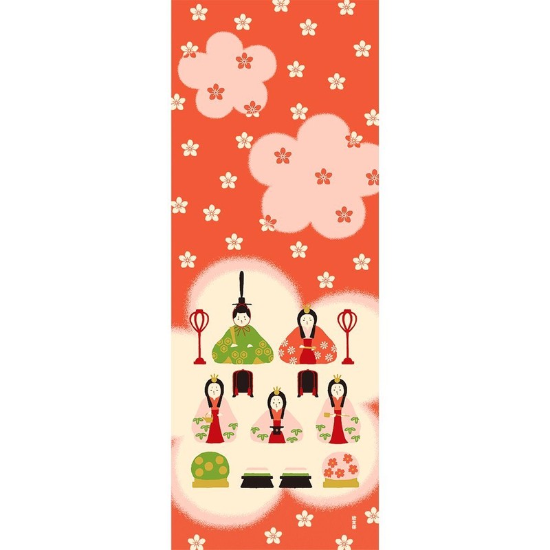濱文様 絵てぬぐい 和み雛