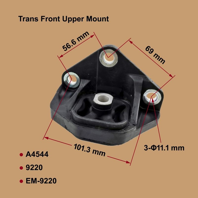 6PCS Engine Motor & Trans Mount Set Compatible with Honda
