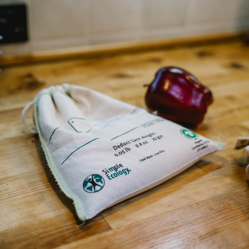 Simple Ecology Organic Cotton Reusable Bulk Bin Bags - Small