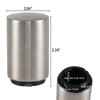 Esdiplot Stainless Steel Push Down Bottle Opener, 6-Pack Silver Beer