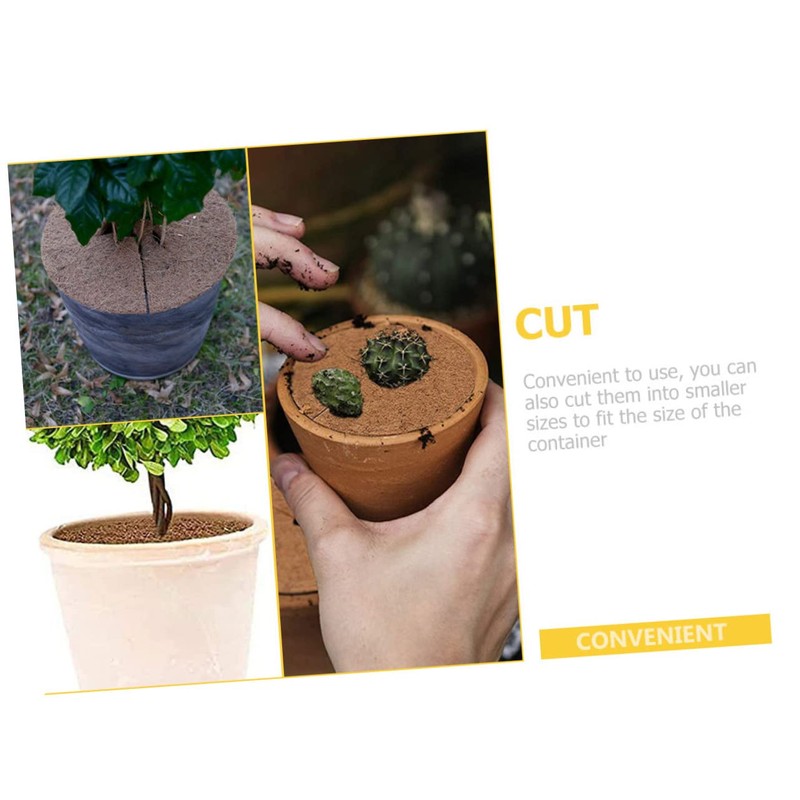 Levemolo 12 Pack Tree Mulch Ring Mats Coir Fiber Coconuts