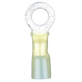 Install Bay HSYRT14 Heat Shrink Ring Connector 41618 Gauge 1/4-Inch Yellow, 50-Pack