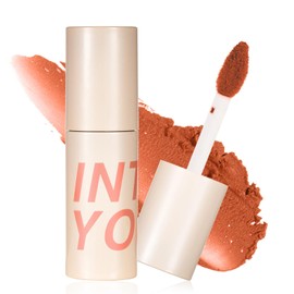 INTO YOU Matte Lipstick, Super Stay Lipstick for Women, Lip Stain Long Lasting Waterproof, Lip Mud Soft Lightweight, Smooth Lip Clay Mousse, Dual-Use For Lips And Cheek, Nude Lipstick (W7)