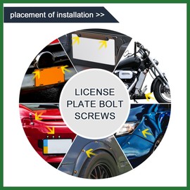 Motoforti 40pcs M6 Green Aluminum Alloy Hex Socket Head Motorcycle Bolts Screws Nuts Long-lasting