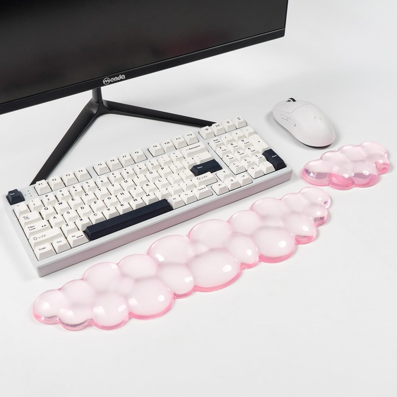 Ergonomic Gel Cloud Keyboard and Mouse Wrist Rest Set –