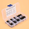 Self Tapping Screw,Fasteners Threaded Screw,400Pcs Black Cross Countersunk Wood Screws
