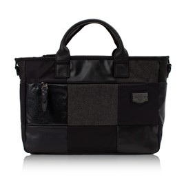 Doubles Black DSBK Driving Tote 2-Way Tote SQUARES Series -3086, Black