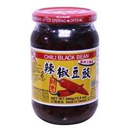 状元豆豉 douchi Femented Black bean sauce for Asian cooking 13.4oz (Spicy Black Bean 13.4 oz, 1 Bottle)