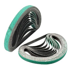 SaferCCTV 1/2 x 18 Inch Zirconium Sanding Belt Corundum Polishing and Sanding Metal Abrasive Belt, 40 Grits for Air Belt Sander, Wood Working, Metal Polishing, Derusting, 20Pack