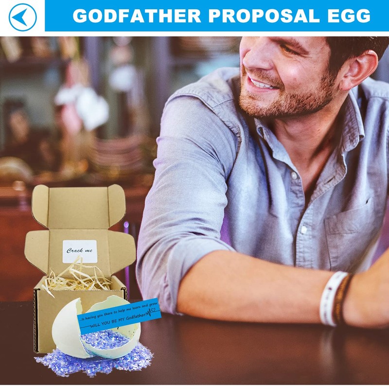 MUFUN Godfather Proposal Egg, Will You Be My Godfather, Be